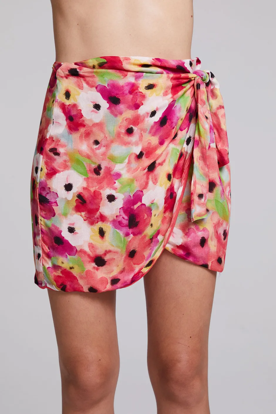 Women Chaser Brand Elena Poppy Floral Mini Skirt