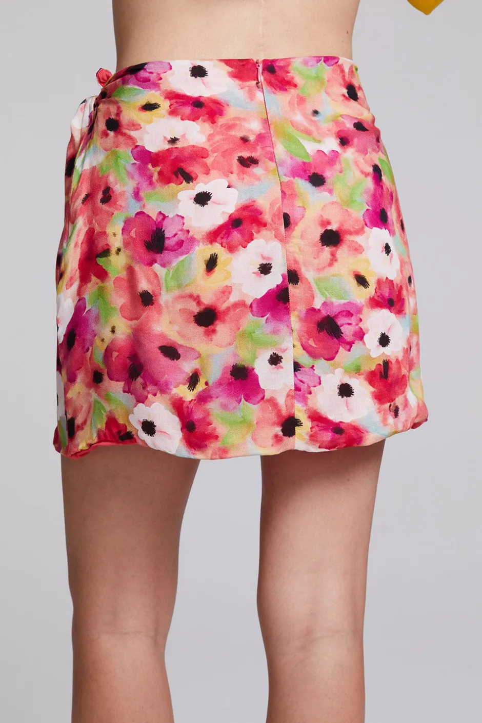 Women Chaser Brand Elena Poppy Floral Mini Skirt