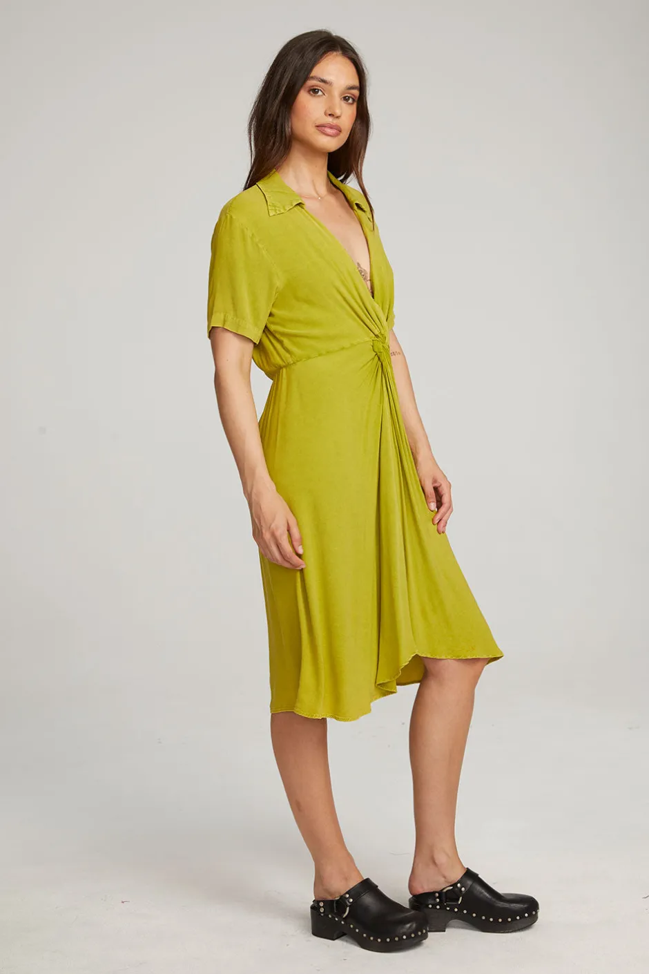 Women Chaser Brand Elsa Citron Midi Dress