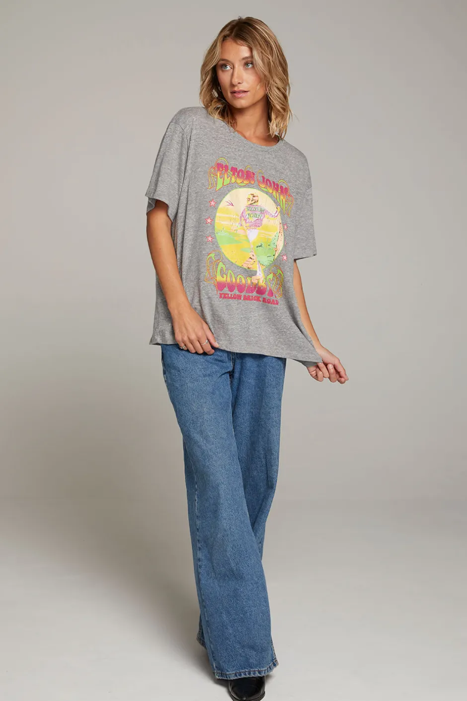 Women Chaser Brand Elton John Yellow Brick Road Tee