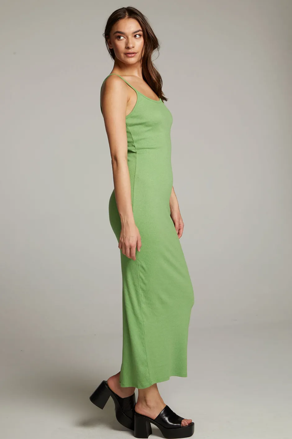 Women Chaser Brand Emma Piquant Green Maxi Dress