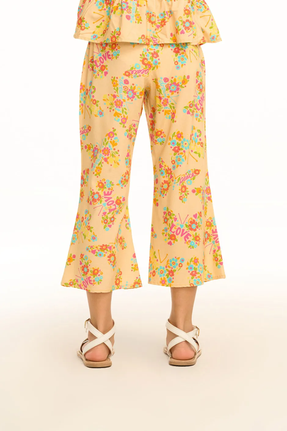 Kids Chaser Brand Emma Summer Of Love Print Trousers