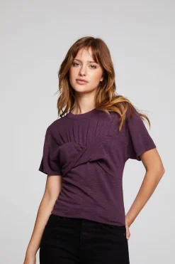 Women Chaser Brand Evelynn Plum Perfect Tee