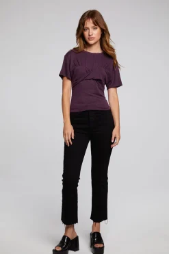 Women Chaser Brand Evelynn Plum Perfect Tee
