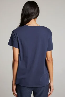 Women Chaser Brand Everyday Essential Canopy V Neck Tee