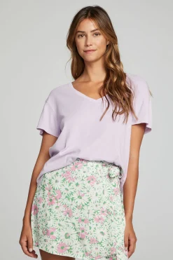 Women Chaser Brand Everyday Essential V Neck Tee