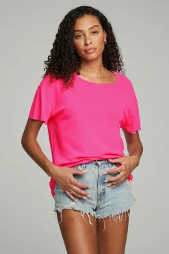 Women Chaser Brand Everyday Essential V Neck Tee - Dragon
