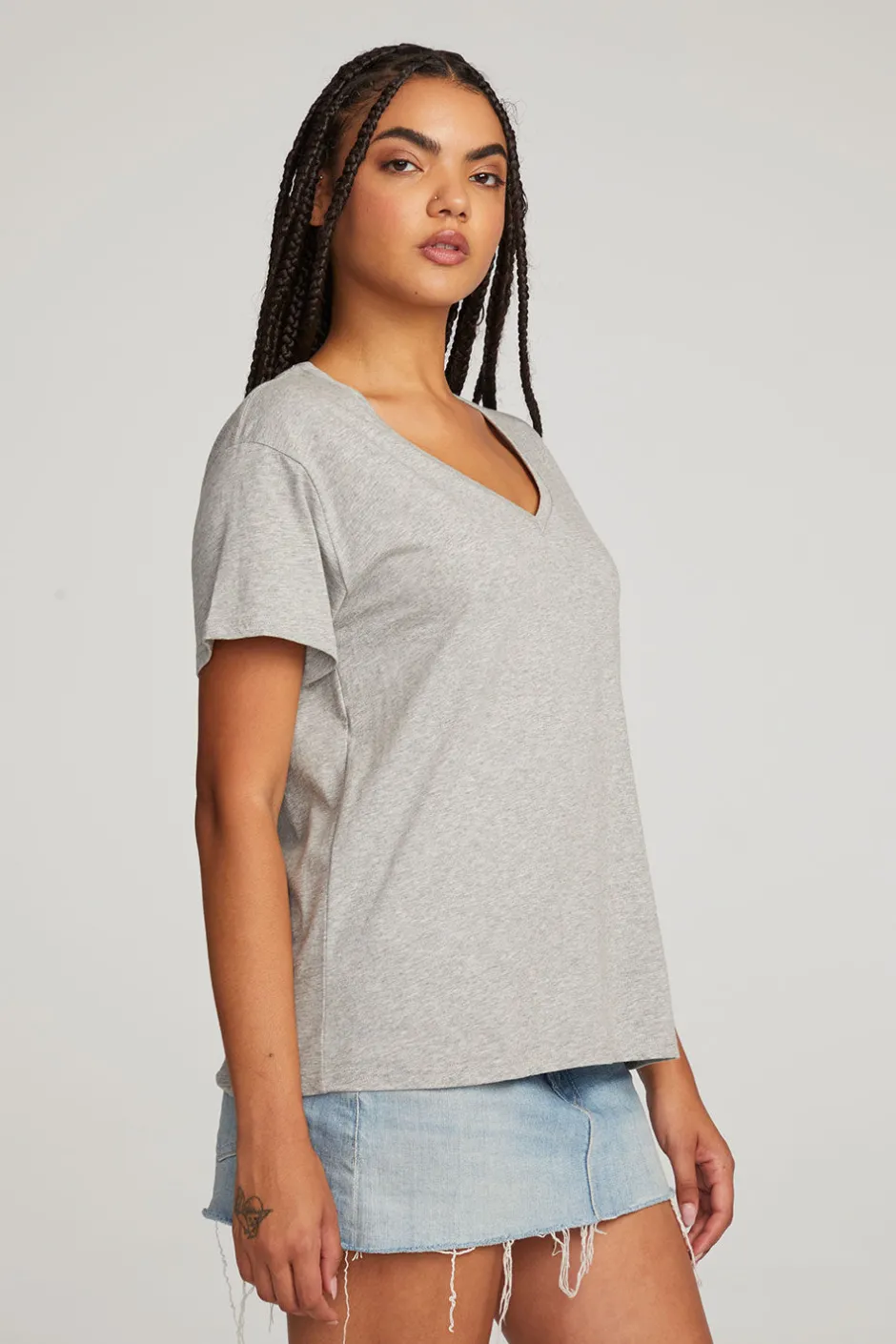 Women Chaser Brand Everyday Essential V-neck Tee