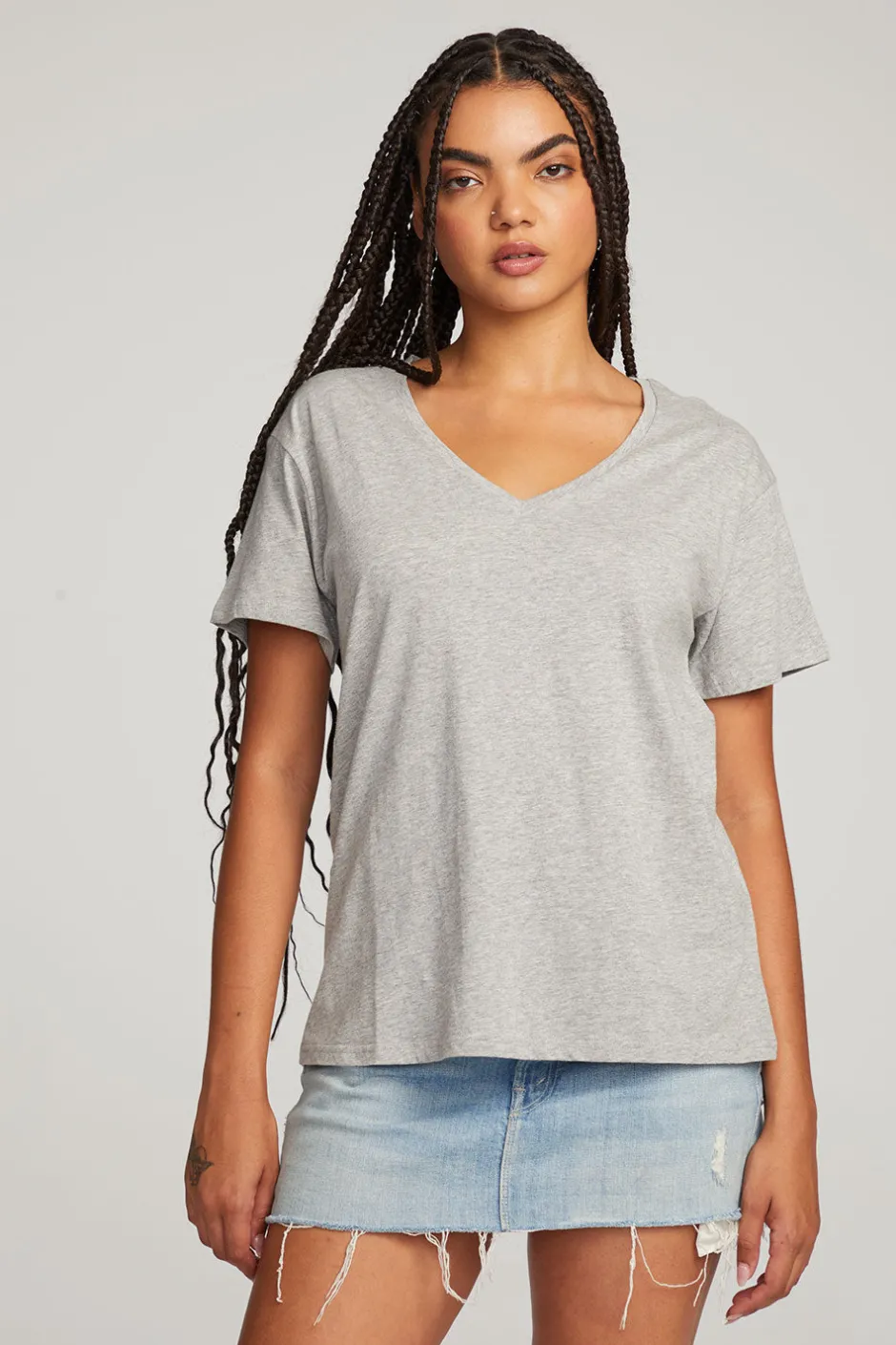Women Chaser Brand Everyday Essential V-neck Tee