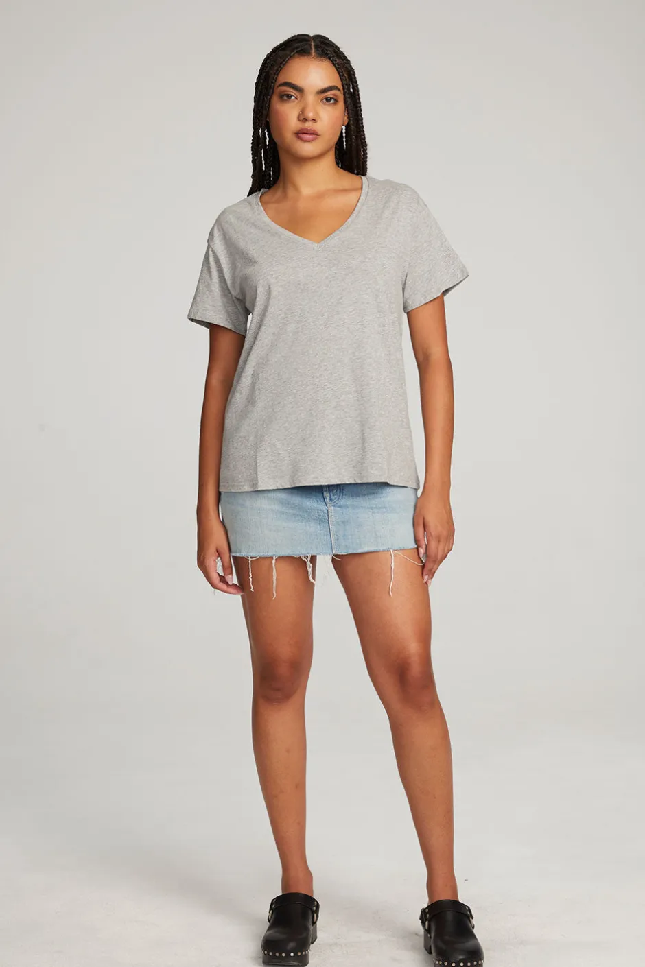 Women Chaser Brand Everyday Essential V-neck Tee