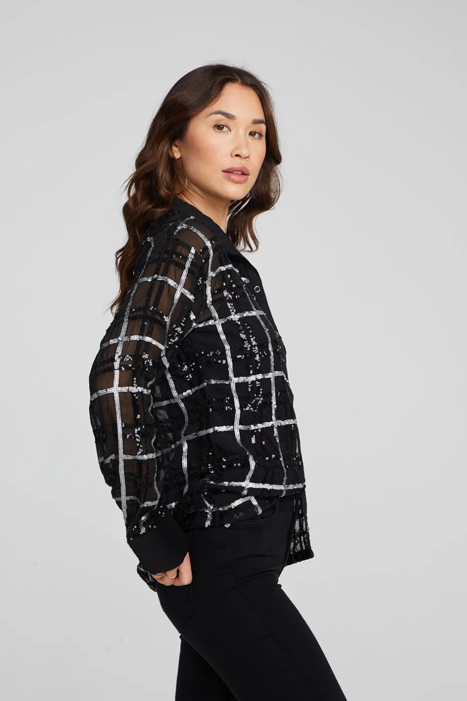 Women Chaser Brand Evory Fairfax Plaid Button Down