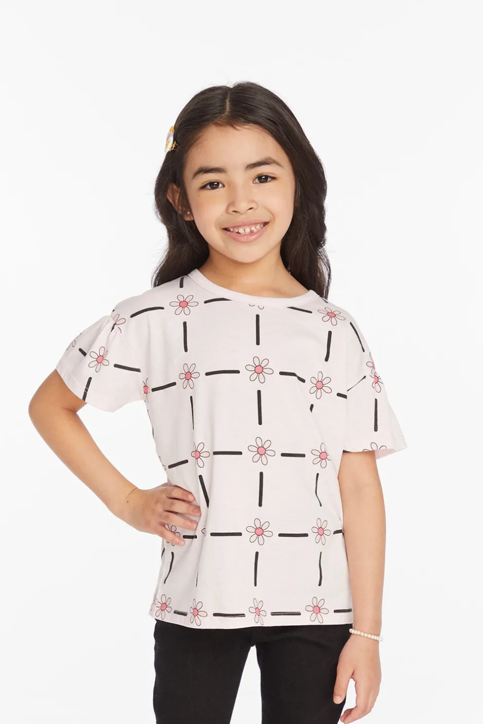 Kids Chaser Brand Flower Power Girls Tee