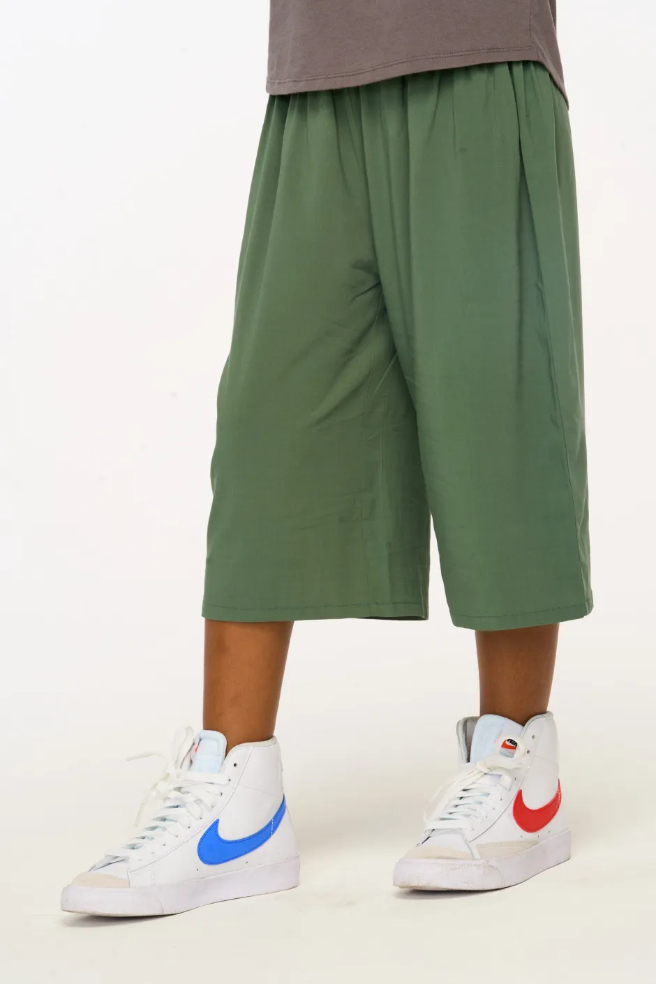 Kids Chaser Brand Flowy Dark Forest Green Heirloom Woven Pant