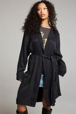 Women Chaser Brand Ford Licorice Trench Coat