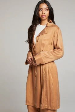 Women Chaser Brand Ford Toffee Trench Coat