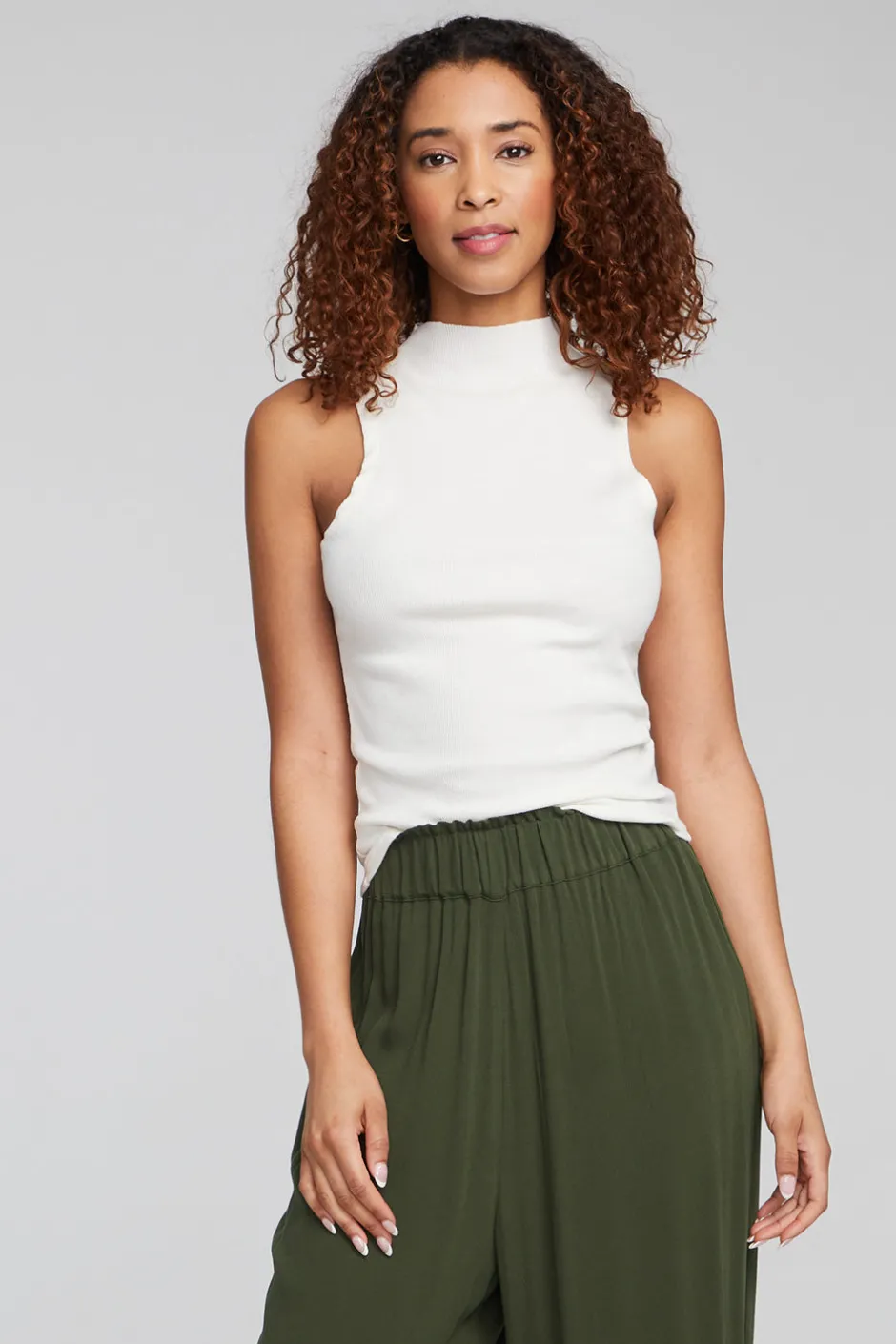 Women Chaser Brand Fox Bright White Tank