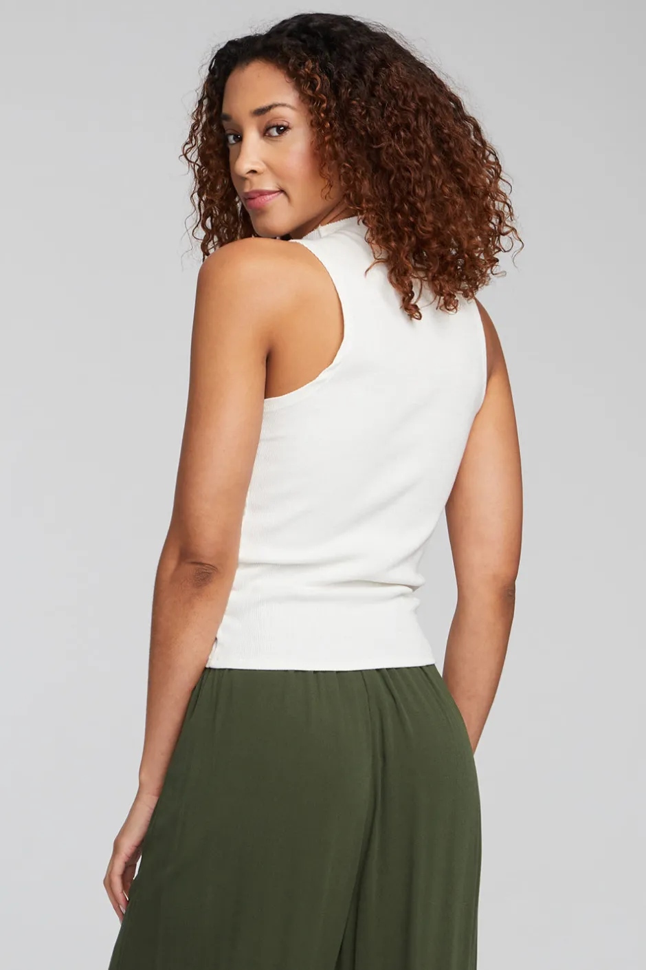 Women Chaser Brand Fox Bright White Tank