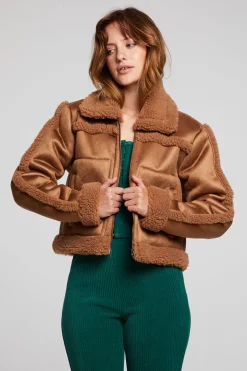 Women Chaser Brand Franklin Sherpa Whiskey Jacket