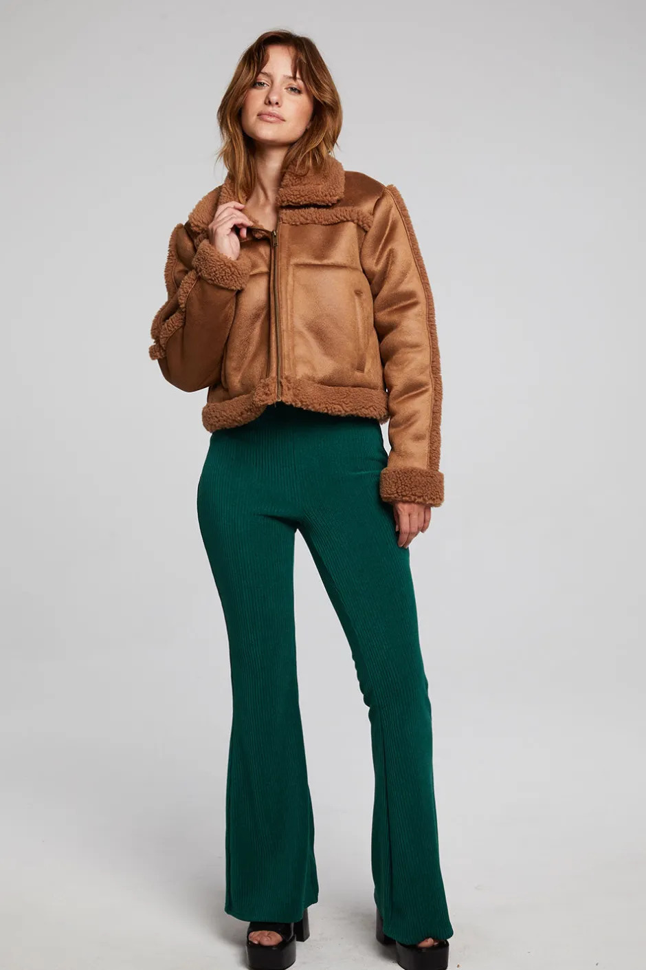 Women Chaser Brand Franklin Sherpa Whiskey Jacket
