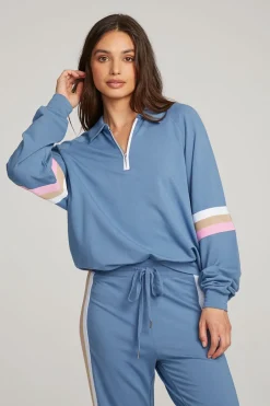 Women Chaser Brand Gilette Vintage Blue Pullover
