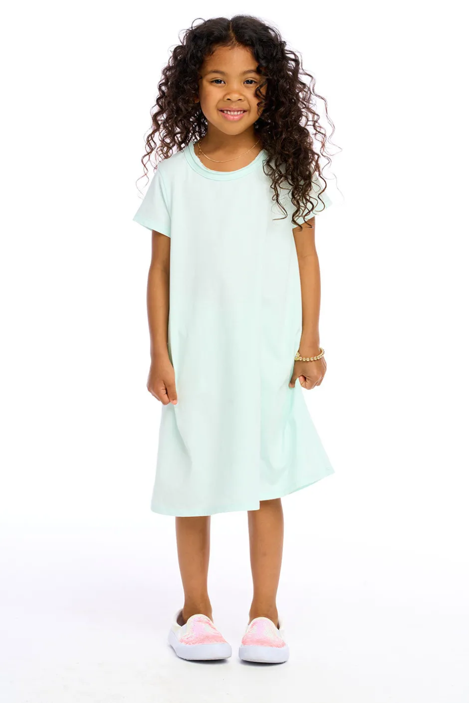 Kids Chaser Brand Girls Cotton Jersey Short Sleeve Shirt Dress