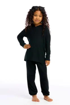 Kids Chaser Brand Girls Cozy Knit Slouchy Moto Jogger