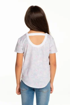 Kids Chaser Brand Girls Recycled Vintage Jersey Short Sleeve Scoop Back Shirt