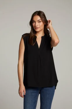Women Chaser Brand Glades True Black Tank Top