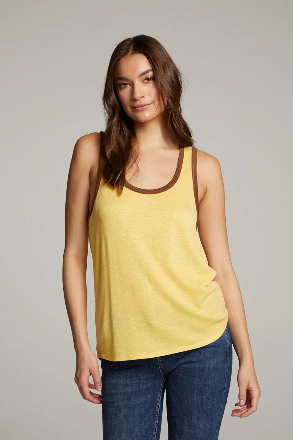 Women Chaser Brand Gloria Banana Cream Tank Top
