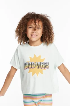 Kids Chaser Brand Good Vibes Sun Girls Tee