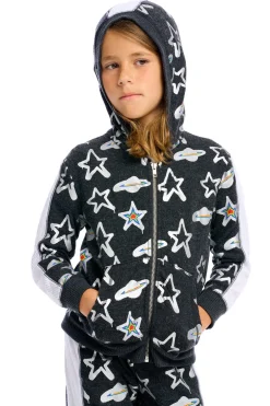 Kids/BOY Chaser Brand Graffiti Saturn Zip Up Hoodie