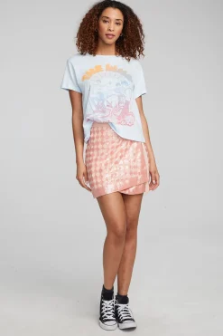 Women Chaser Brand Gramercy Wrap Skirt Embellished Check