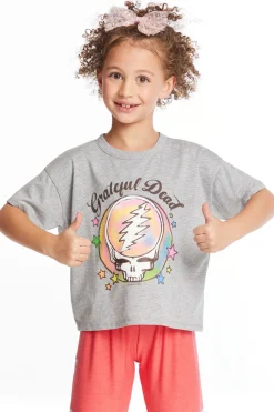 Women/Kids Chaser Brand Grateful Dead Airbrushed Steal Your Face Girls Tee