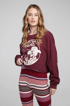 Women Chaser Brand Grateful Dead Desert Skeleton Long Sleeve