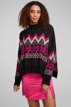 Women Chaser Brand Grateful Dead Fair Isle Bears Sweater