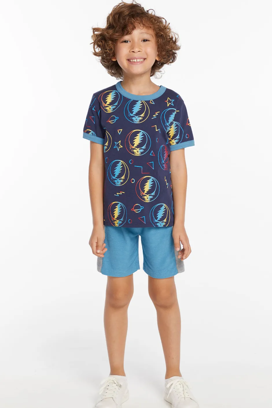 Women/Kids/BOY Chaser Brand Grateful Dead Steal Your Face Rainbow Boys Tee