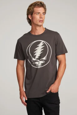 Women Chaser Brand Grateful Dead Steal Your Face Mens Tee