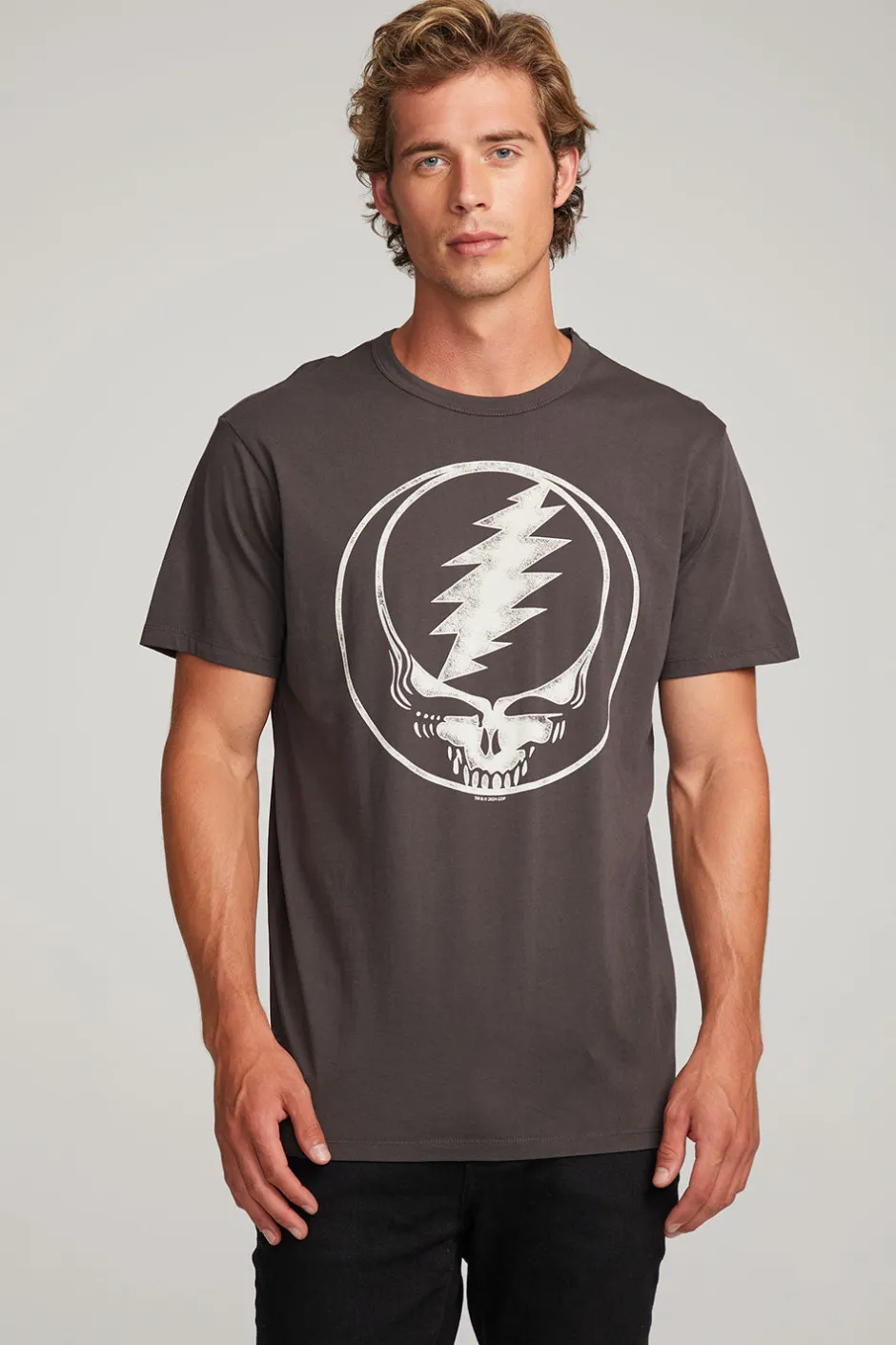 Women Chaser Brand Grateful Dead Steal Your Face Mens Tee