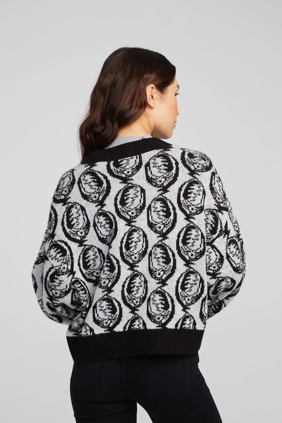 Women Chaser Brand Grateful Dead Steal Your Face Cardigan