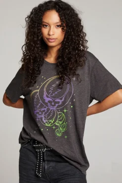 Women Chaser Brand Grateful Dead Stealies In Space Tee