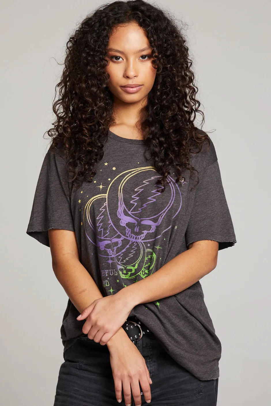 Women Chaser Brand Grateful Dead Stealies In Space Tee
