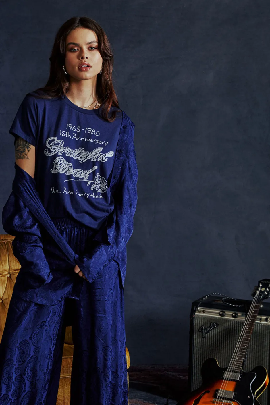 Women Chaser Brand Grateful Dead 15th Anniversary Tour Tee
