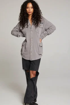 Women Chaser Brand Grateful Dead Tour Shirt Long Sleeve Button Down