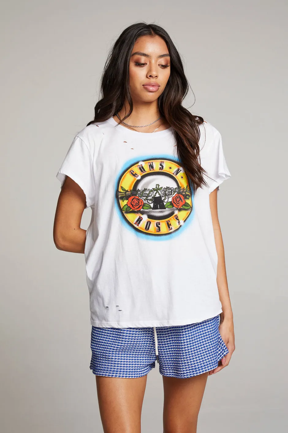 Women Chaser Brand Guns N' Roses Classic Logo Tee