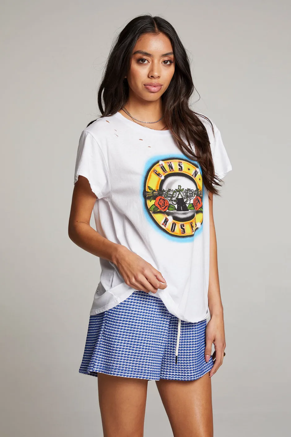 Women Chaser Brand Guns N' Roses Classic Logo Tee