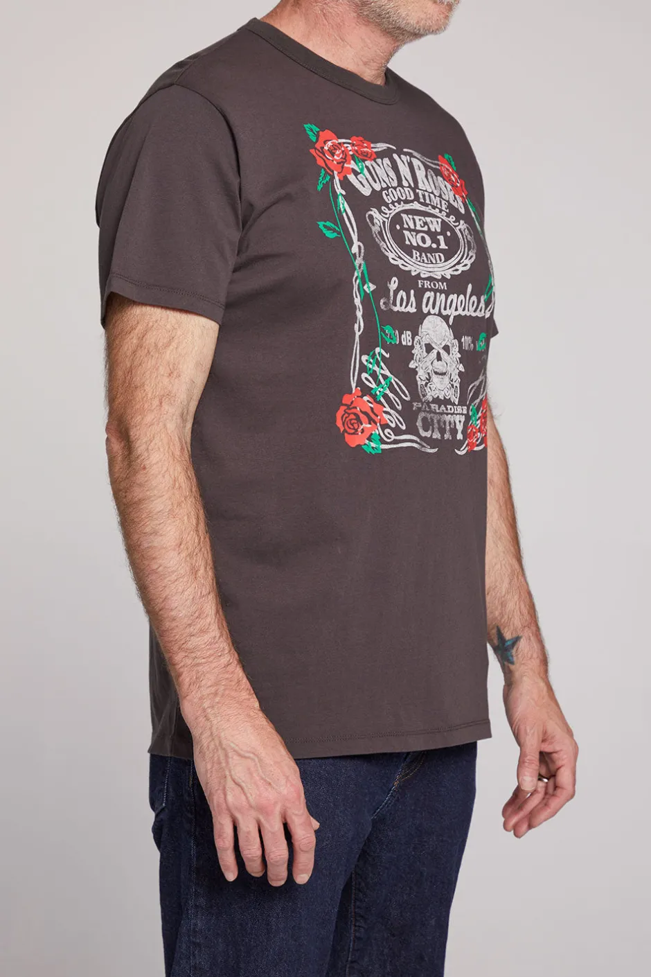 Women Chaser Brand Guns 'n Roses Good Time Paradise City Mens Tee