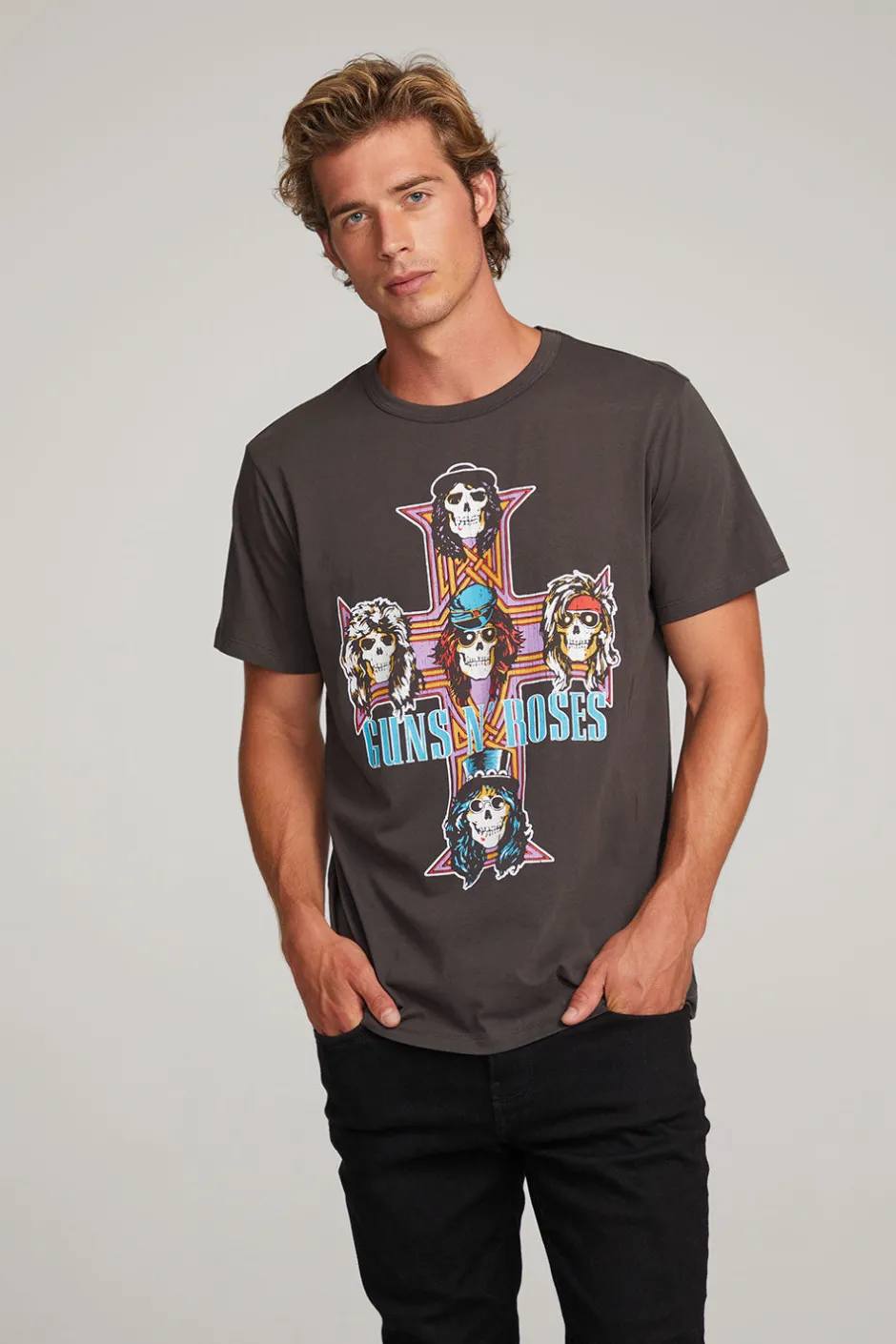 Women Chaser Brand Guns 'n Roses Paradise City Mens Tee