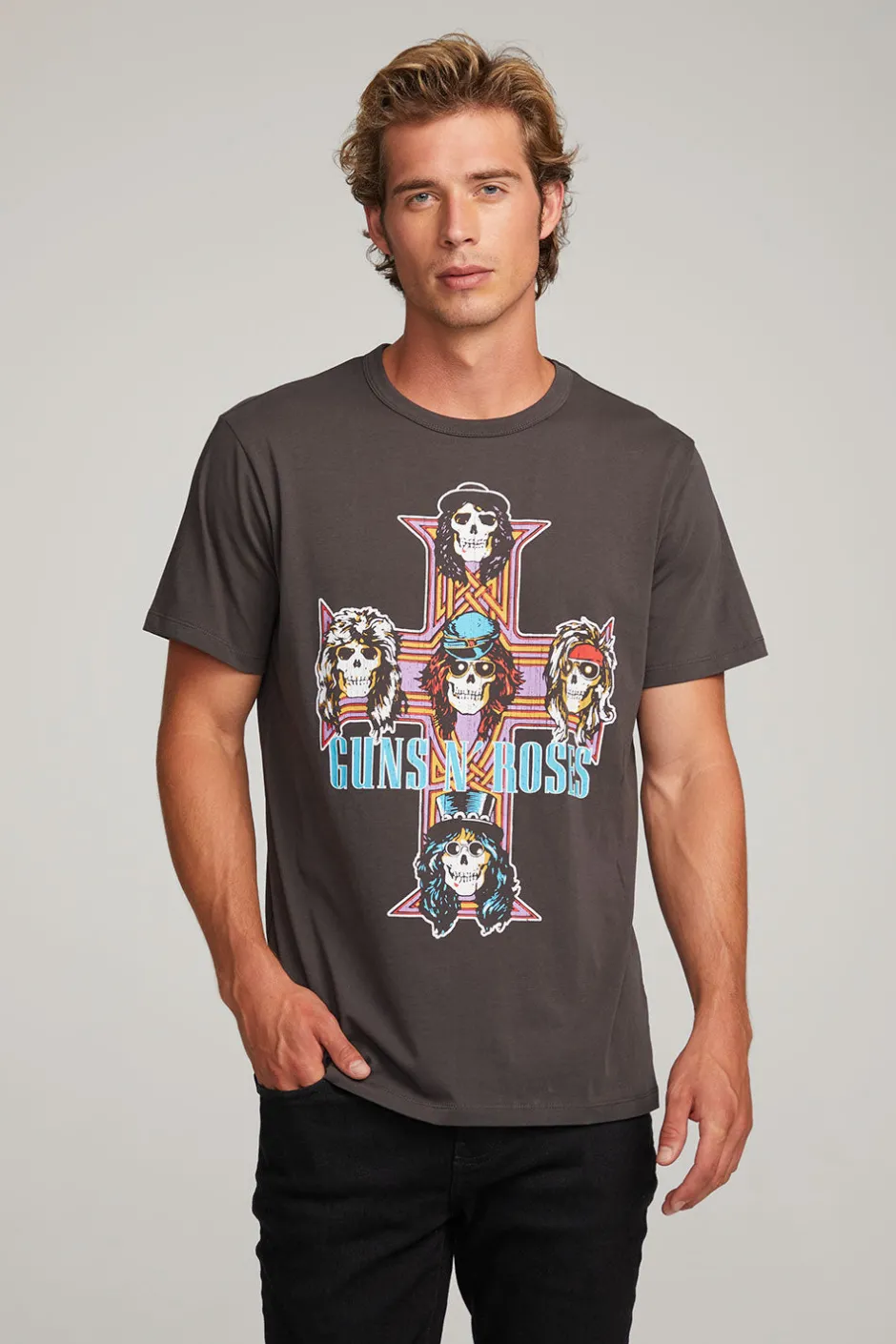 Women Chaser Brand Guns 'n Roses Paradise City Mens Tee