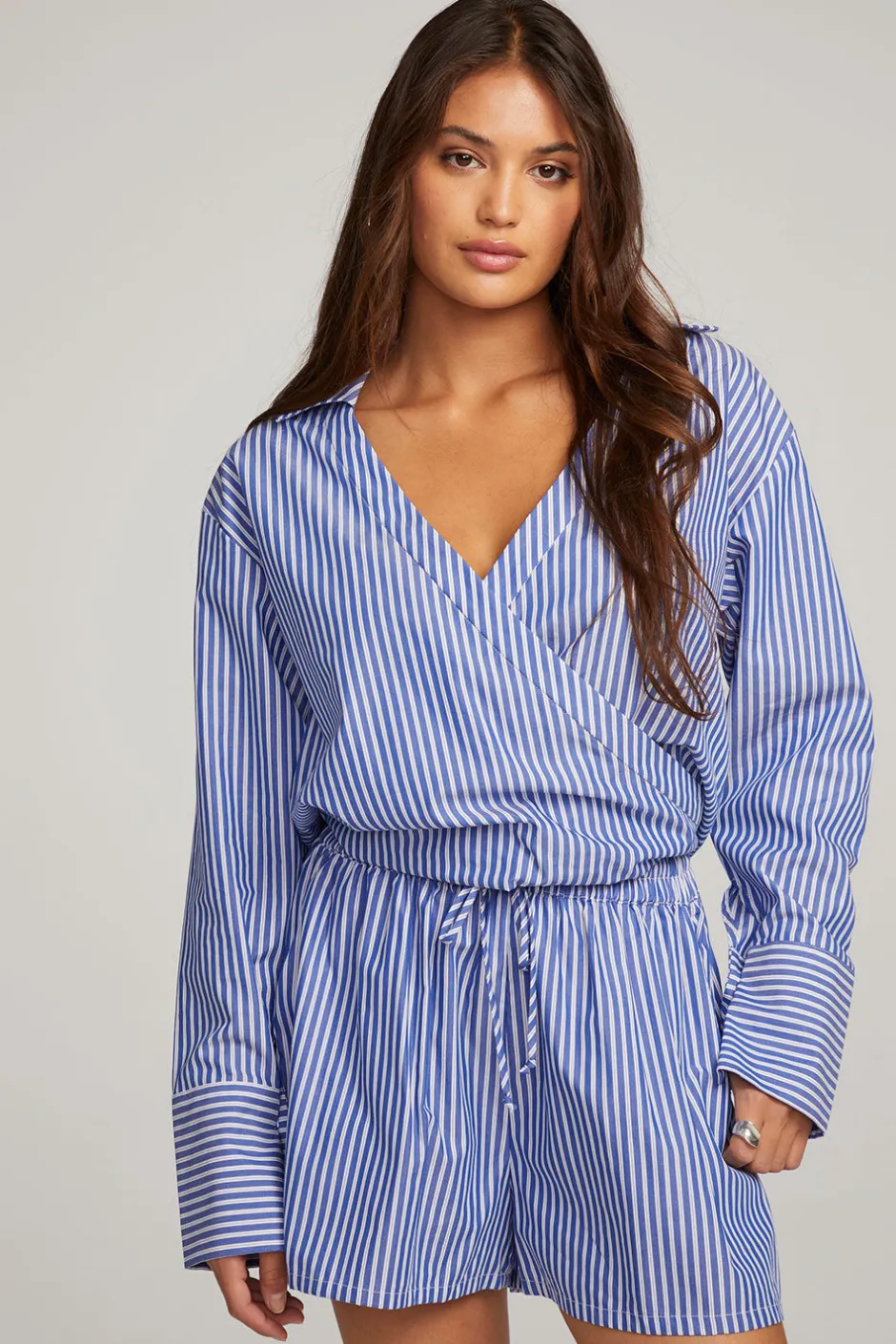 Women Chaser Brand Haley Marmont Stripe Blouse
