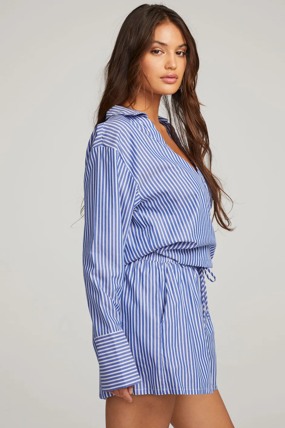 Women Chaser Brand Haley Marmont Stripe Blouse
